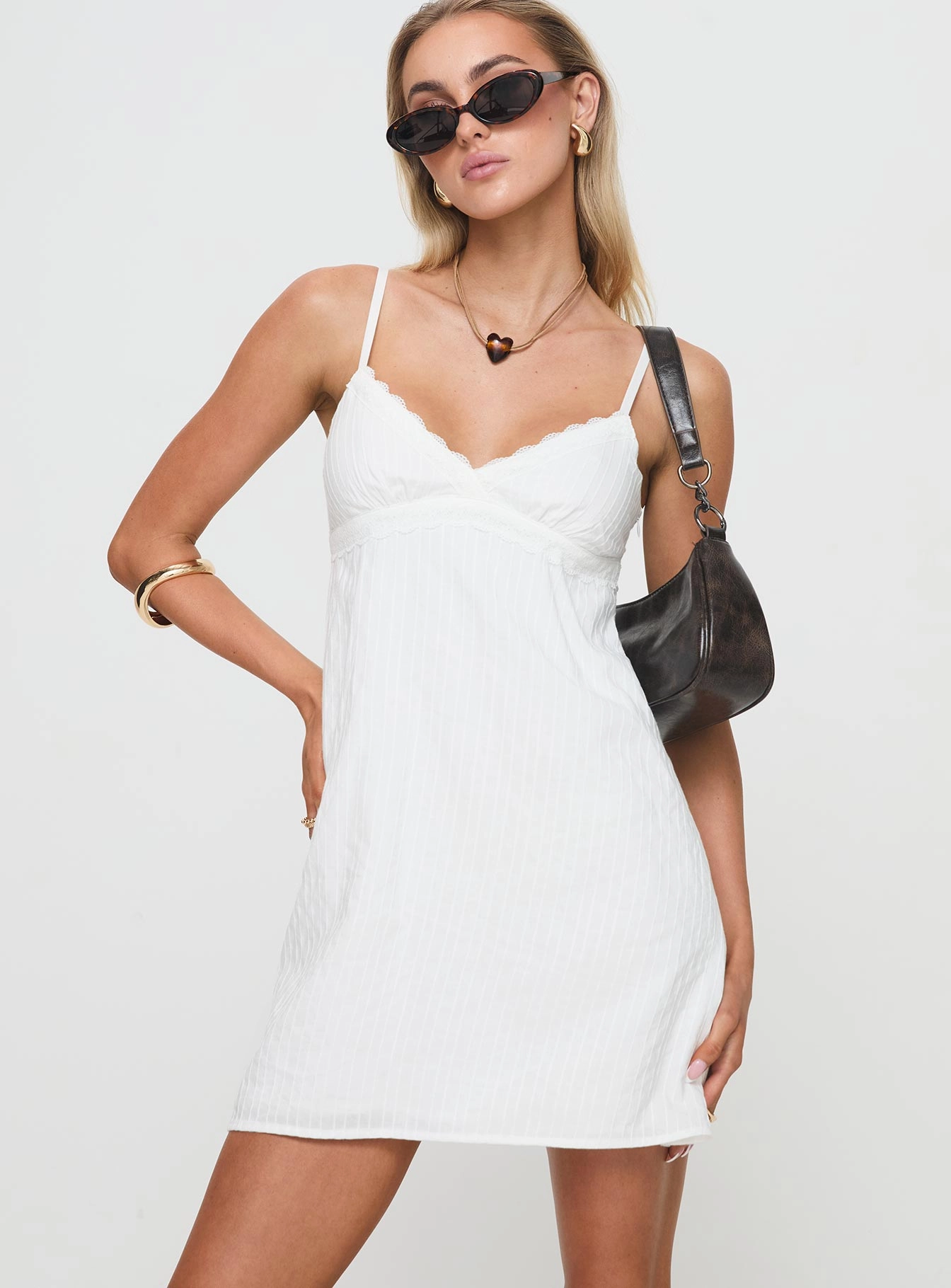 Sculpted Form Lunya Mini Dress White