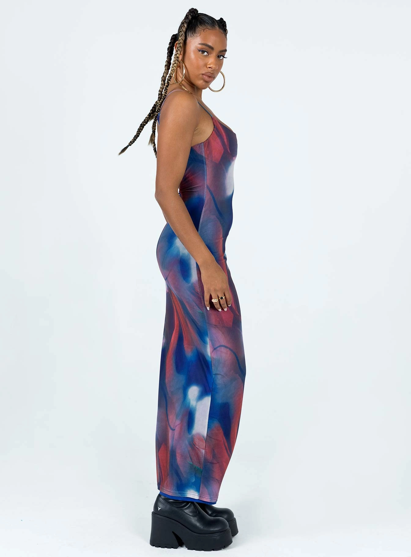 Polished Look Daily Form Knox Maxi Dress Blue Multi