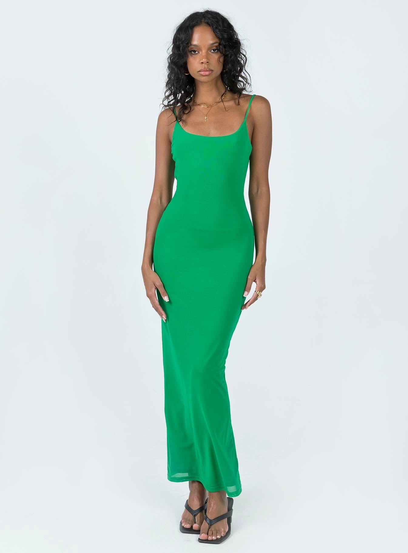 Knox Maxi Dress Green OdorControlTreatment Pure Fabric