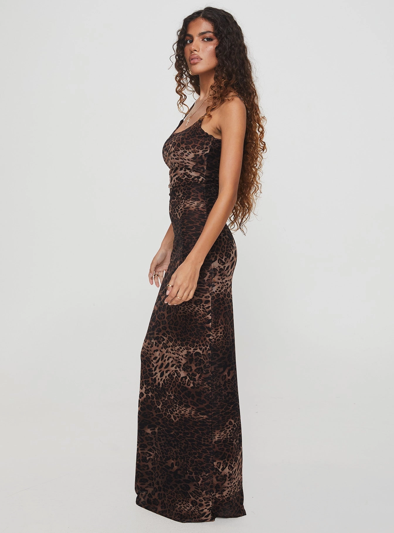 Knox Maxi Dress Leopard Layered Design