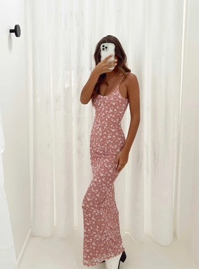 Coastal Soft Knox Maxi Dress Pink Floral