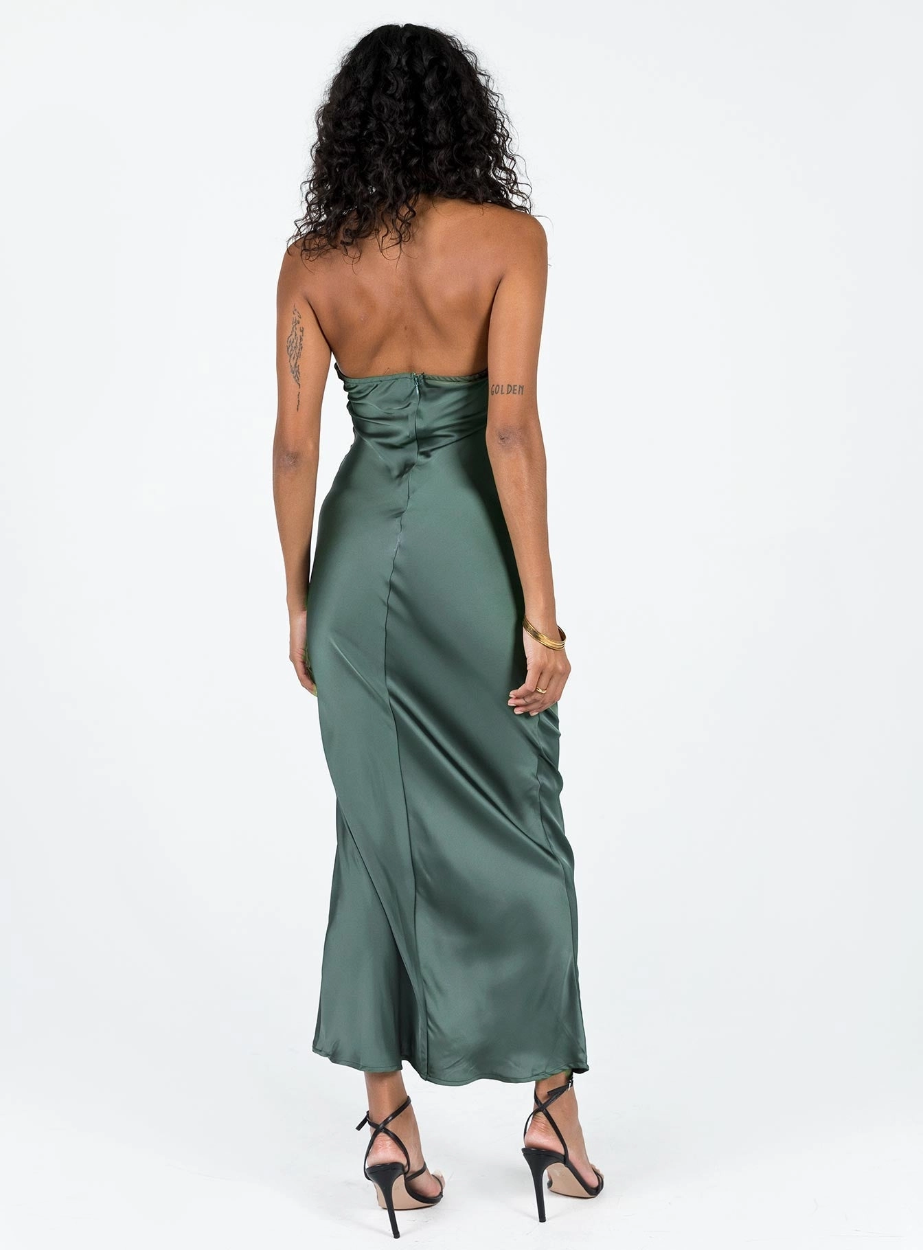 Sophisticated Style Kodiak Halter Maxi Dress Green