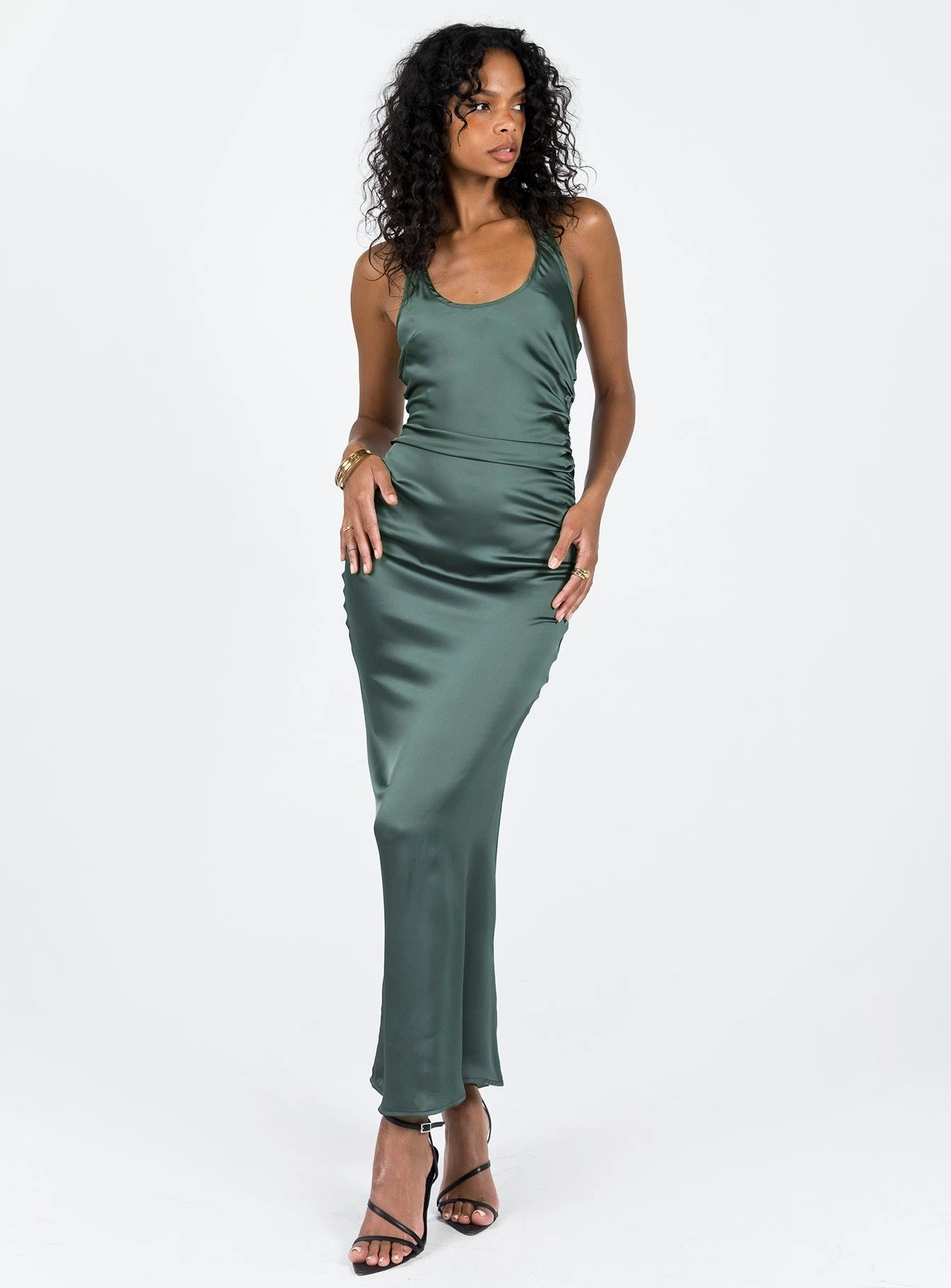 Holiday-Party Easy-to-style casual dress Kodiak Halter Maxi Dress Green
