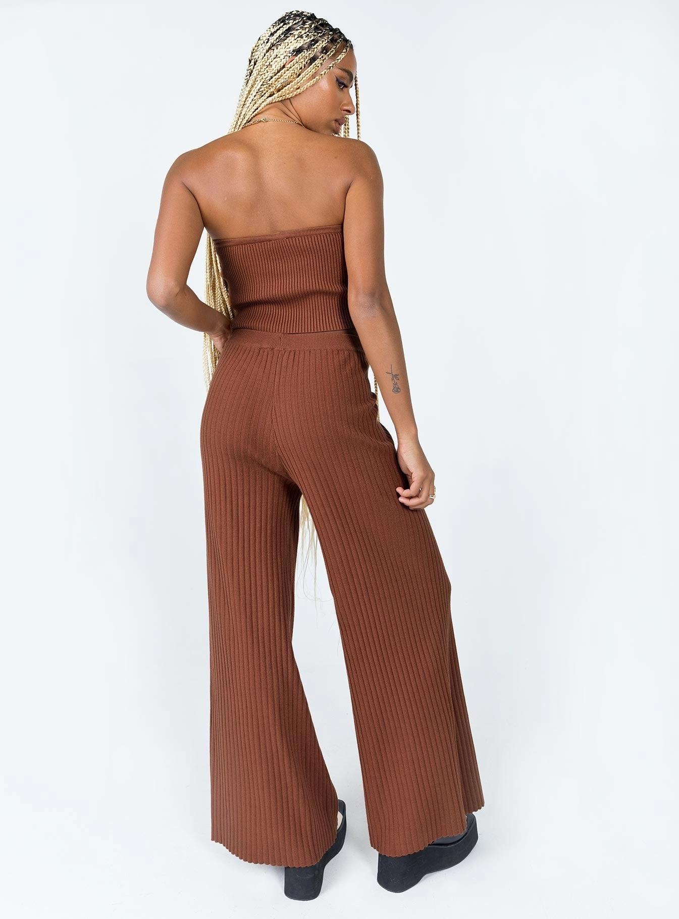 Kylie Set Brown Stylish Layers ComfortWaistband