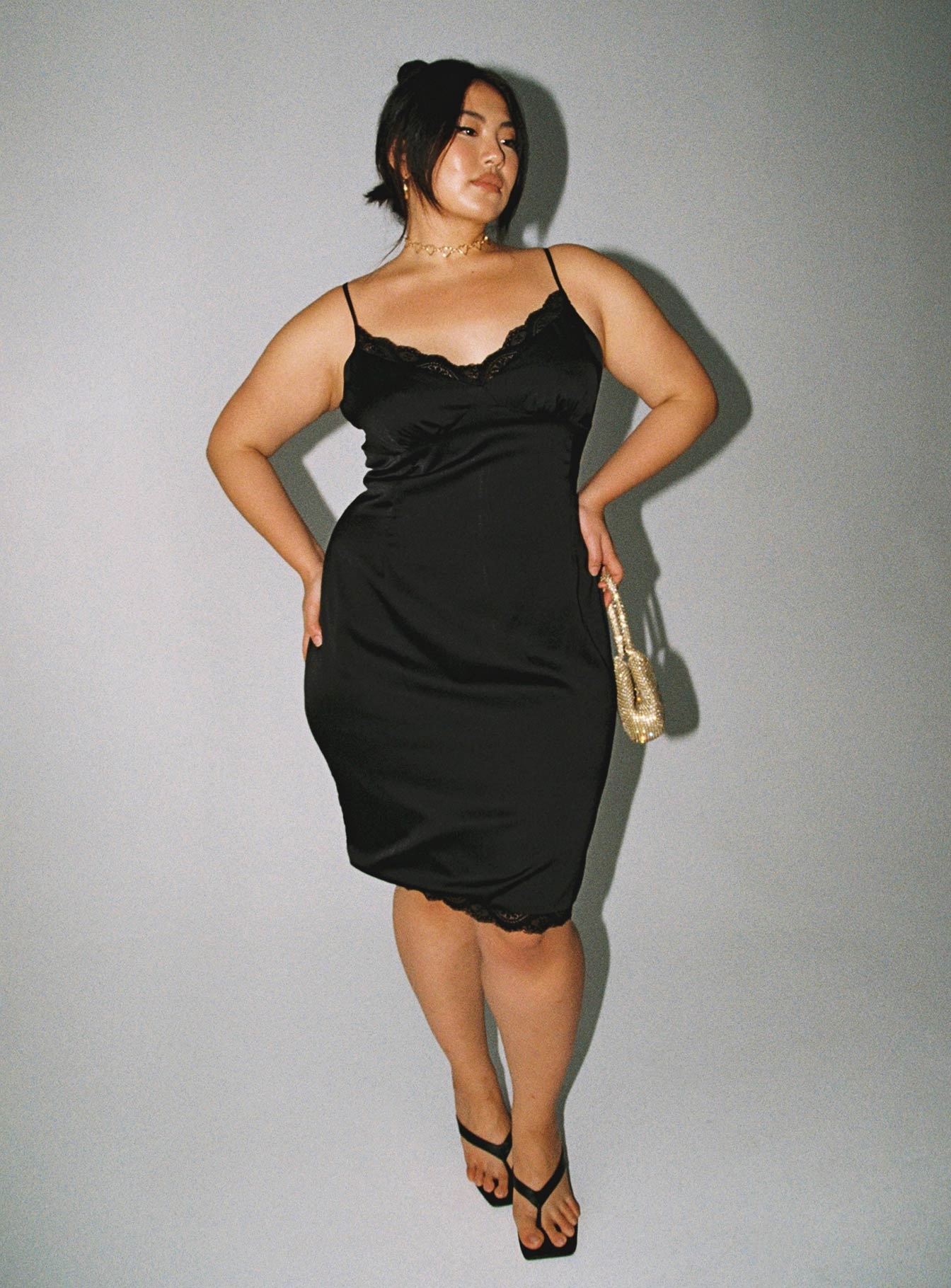 Chilly Comfort Wear Maple Mae Mini Dress Black Curve