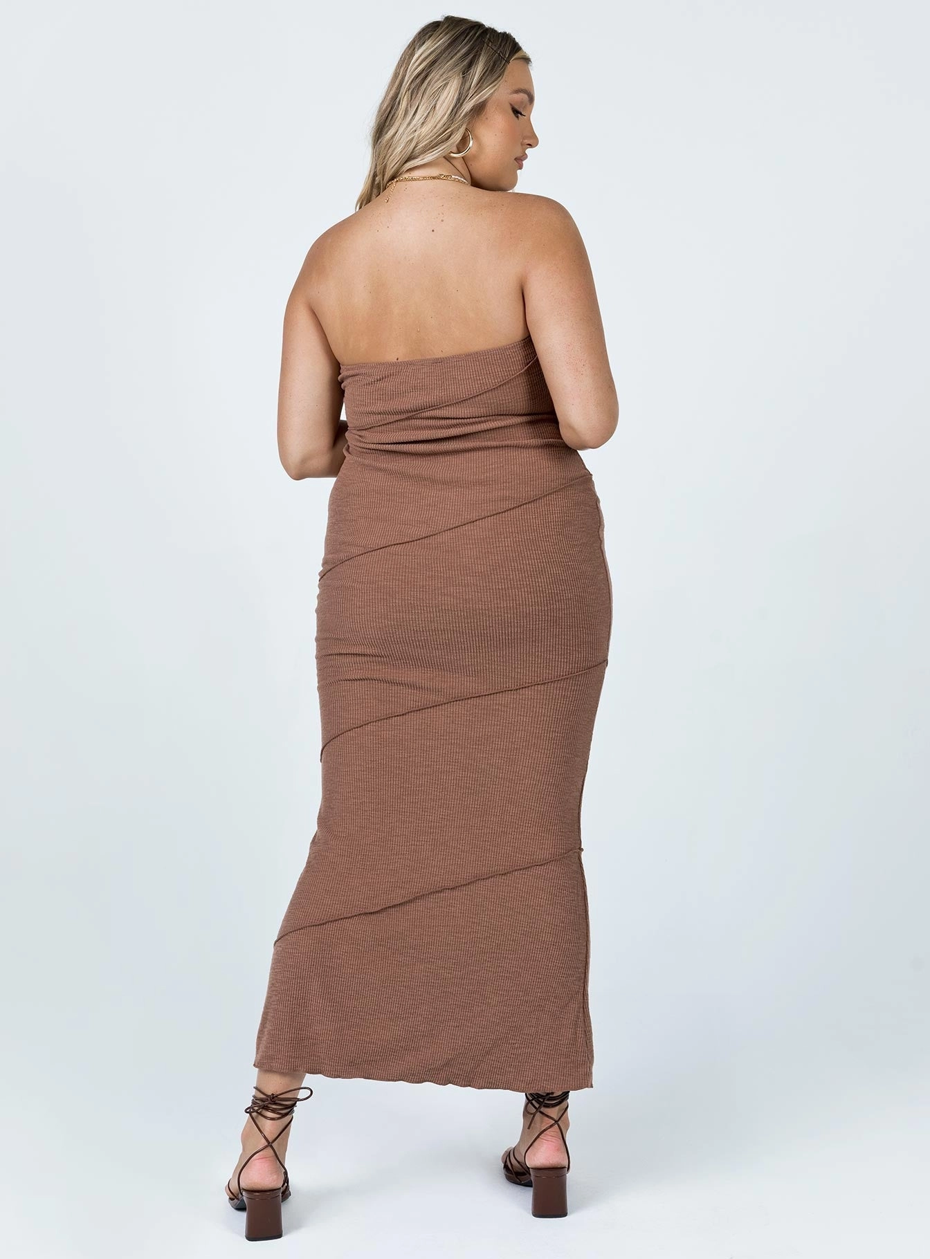 Relaxed fit wear Oscar Midi Dress Brown