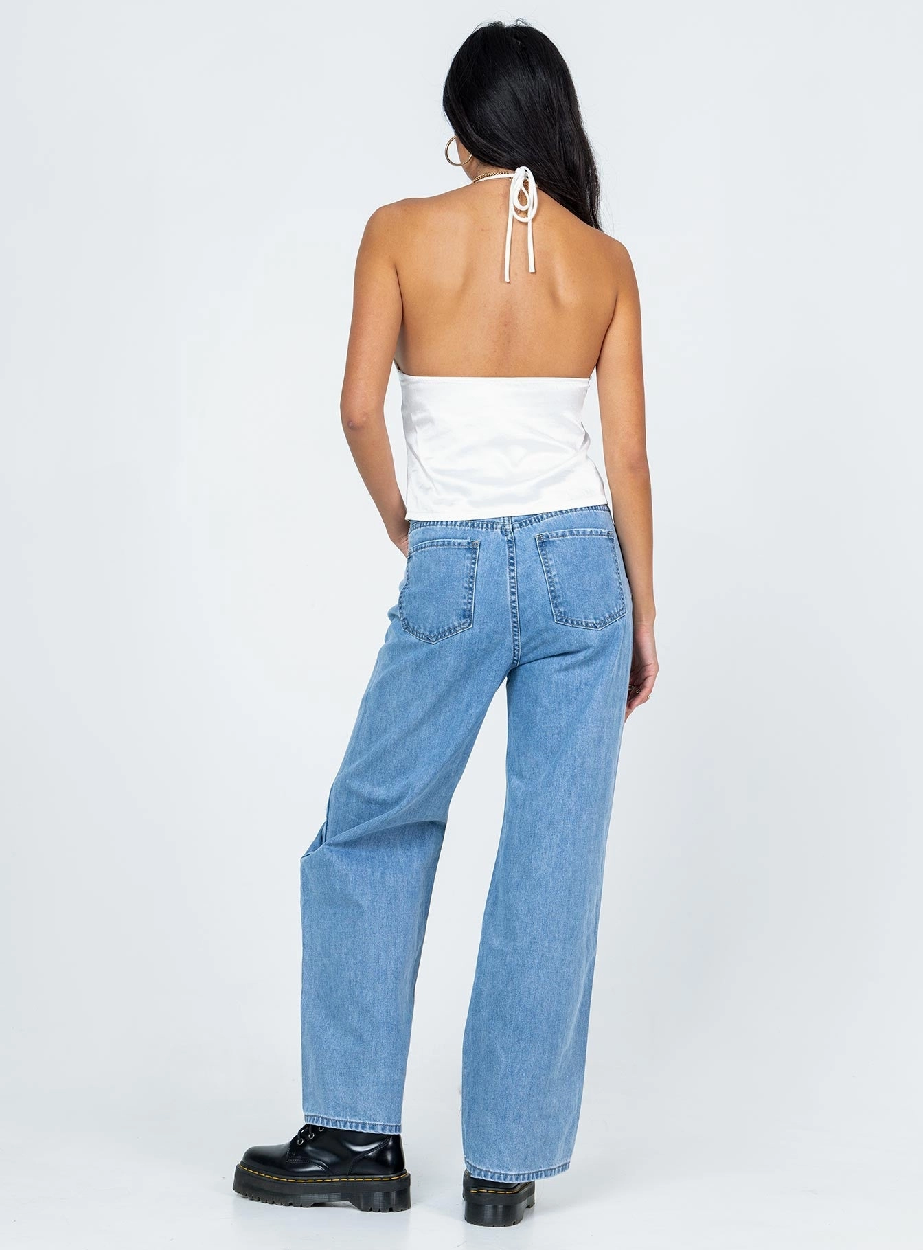 Fashion Lover Youth Style Smooth Artist Vibe Everyday Rainy Day Laguna Wide Leg Denim Jeans