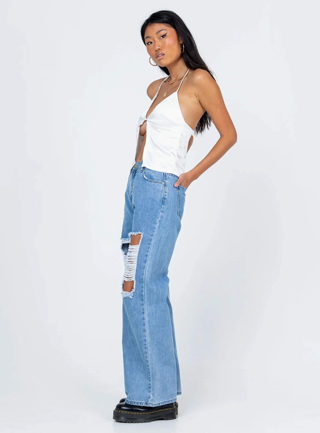 Great Base Laguna Wide Leg Denim Jeans