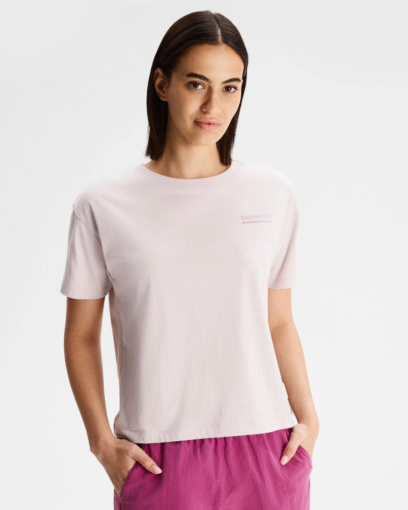 Drop Shoulder Design Women's Boxy Heritage Organic Cotton T-shirt - Dove
