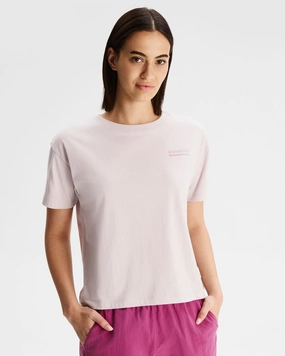 Drop Shoulder Design Women's Boxy Heritage Organic Cotton T-shirt - Dove