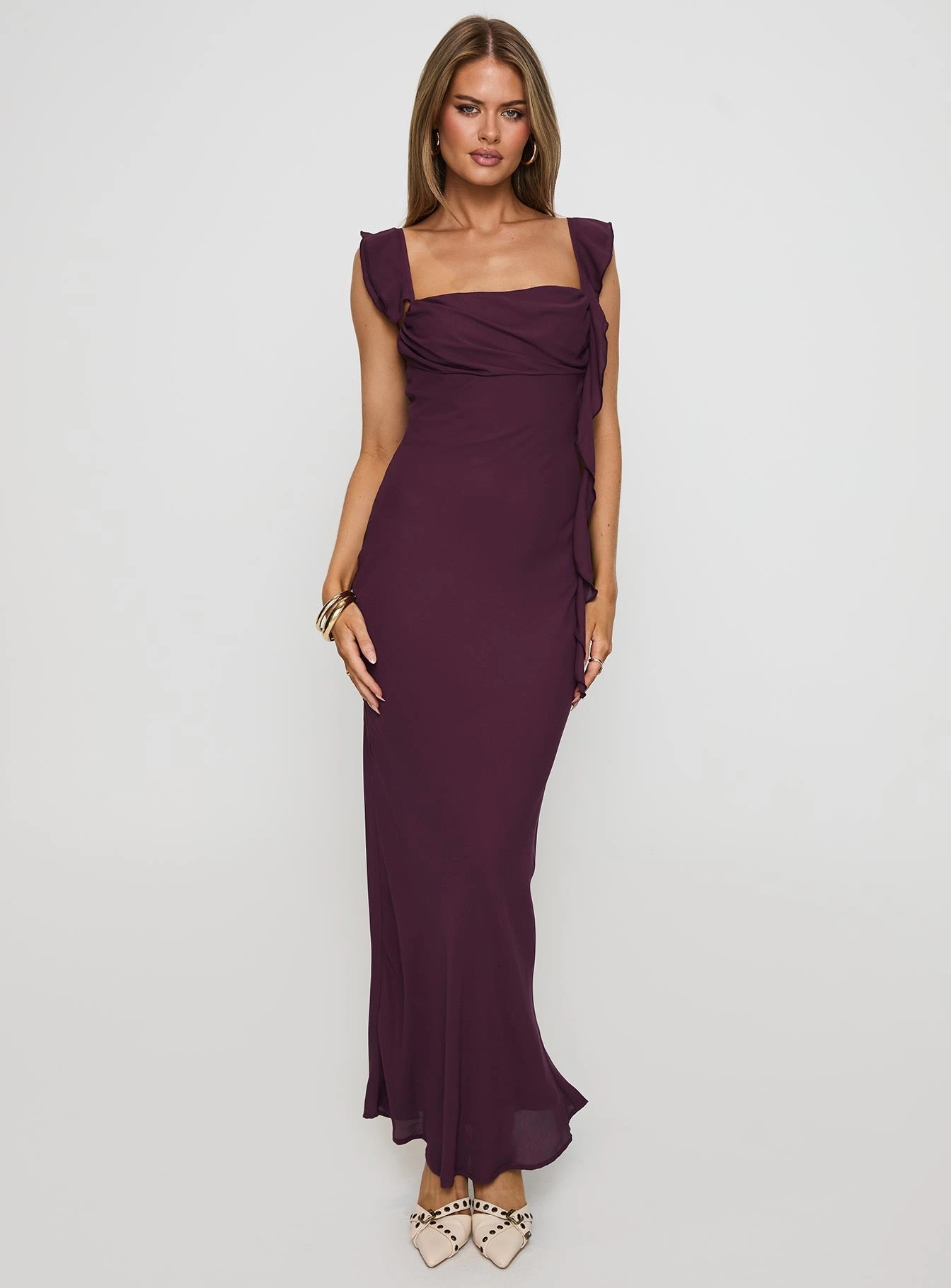 Soft Layers Lanai Maxi Dress Plum