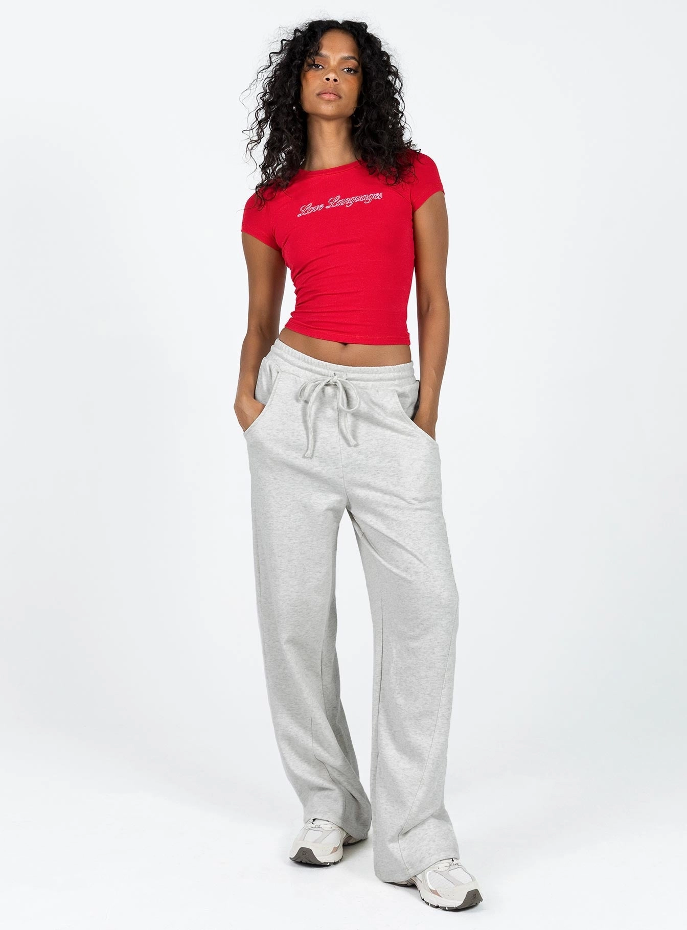 Lanter Pants Grey Marle No Wrinkle