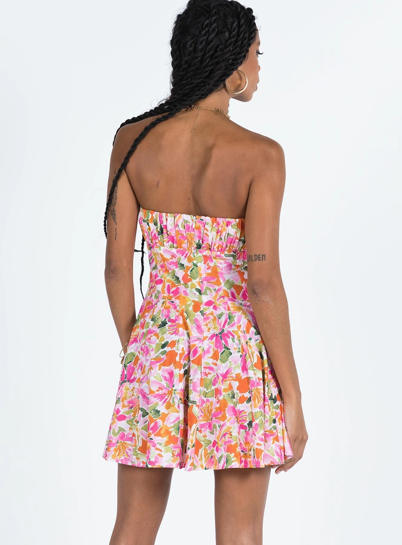 Romance Glow Largo Strapless Mini Dress Multi