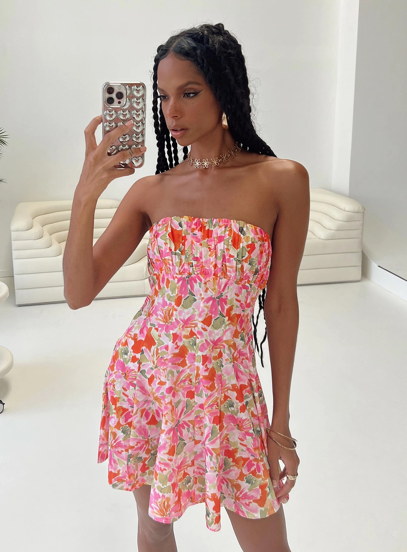 Largo Strapless Mini Dress Multi Layering-Piece All-Day Fit