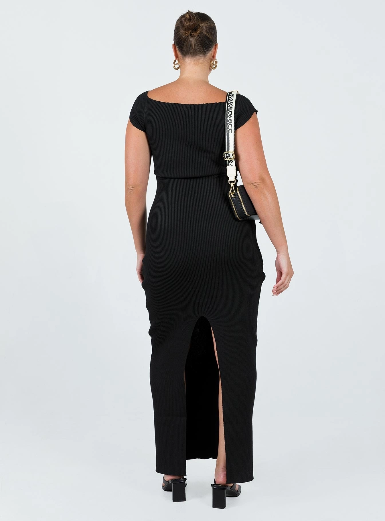 Skin Touch Polished Details Larissa Maxi Dress Black