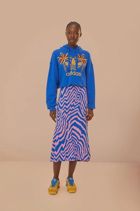Blue Adidas Farm Rio Maxi Skirt Style Essential Relaxed Style