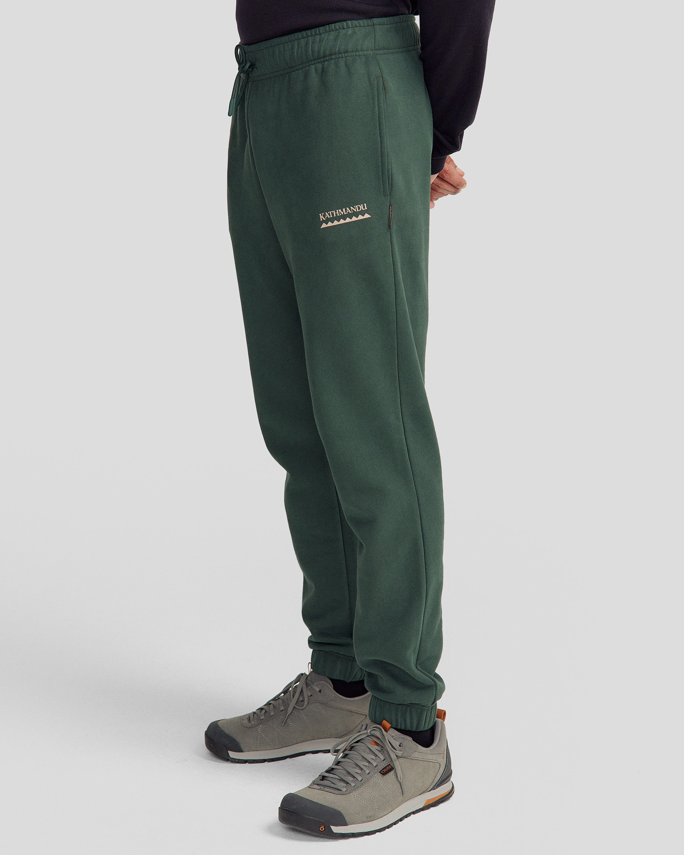 Reflective accents Men's Heritage Logo Brushed Joggers - Deep Forest