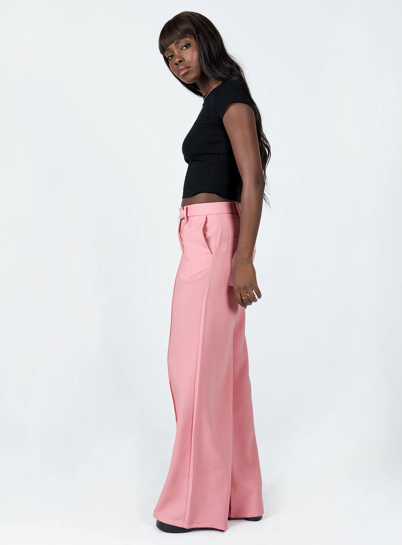 Last Call Pants Pink AntiSnagZippers Comfortable Look