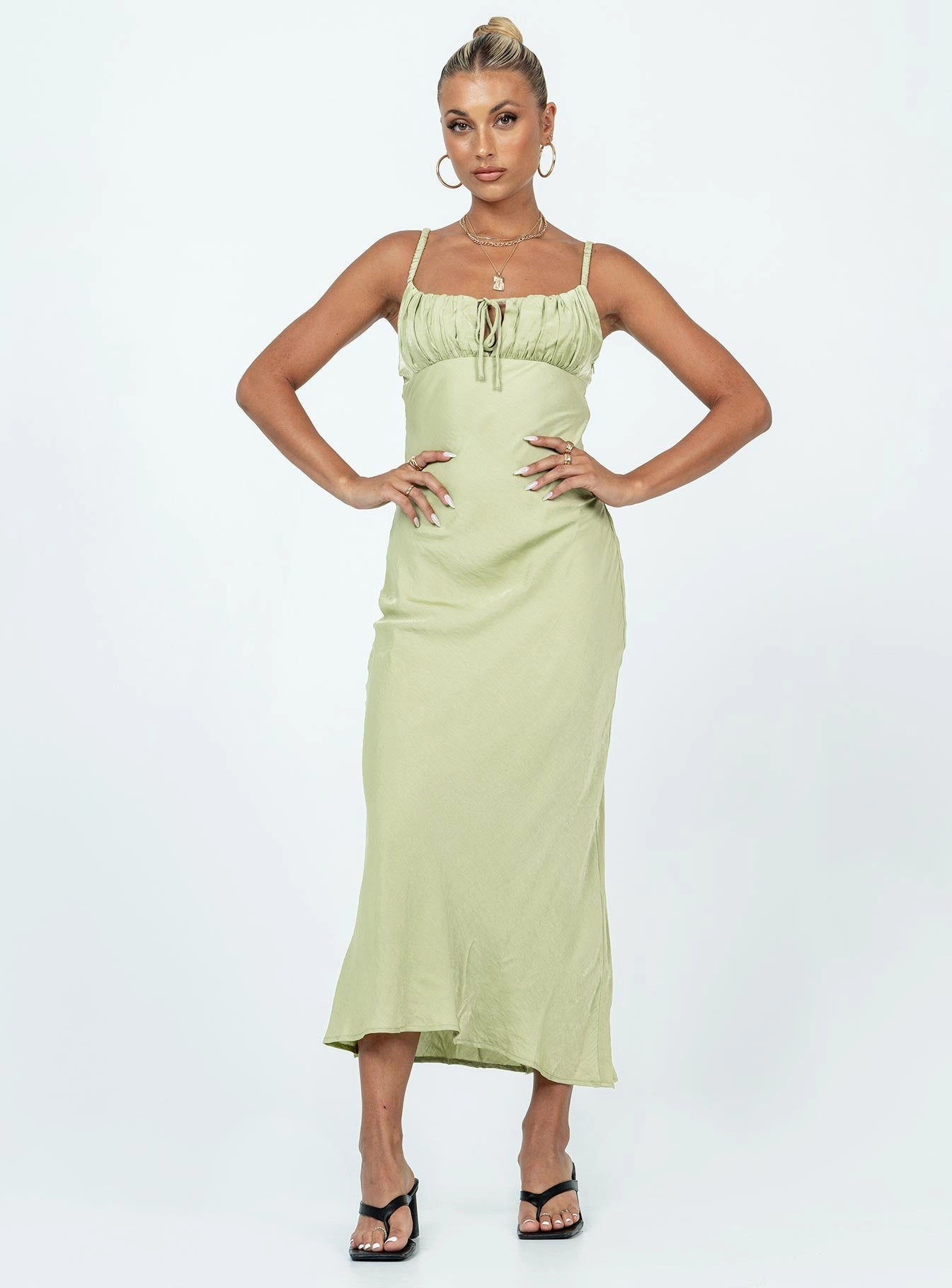 Chill Style Trend Focused Nicoleta Maxi Dress Green