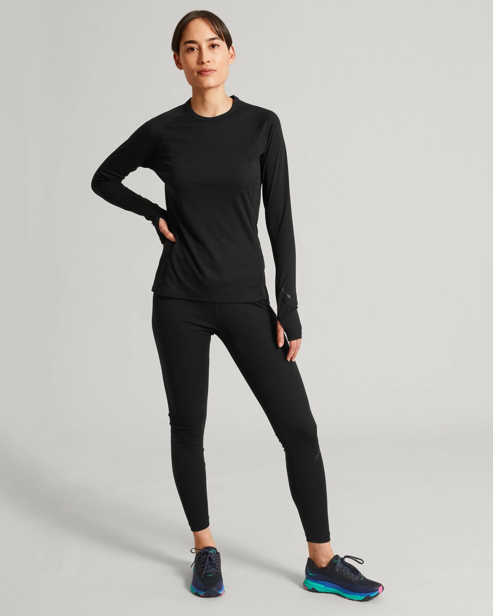 Temperature Regulating KMDAction Women's Long Sleeve Top - Black