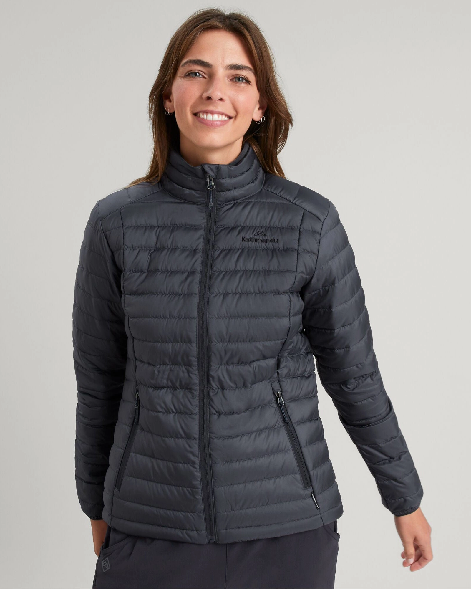 All Season Airtight Seam Sealing Women's Heli 600 Fill Lightweight Down Jacket - Night