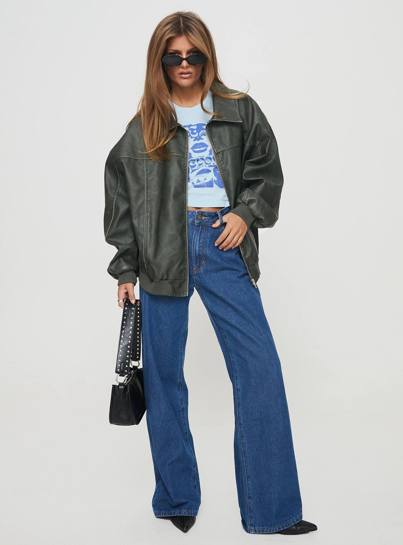 Storm Ready Gear Compact Packable Feature Goldsmith Faux Leather Bomber Jacket Washed Forest
