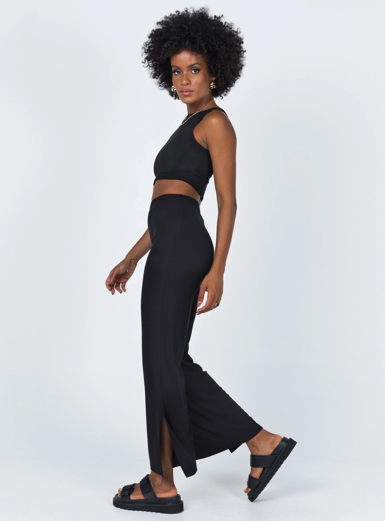 Cooling Fabric Sporty Comfort Fit Lee Pants Black