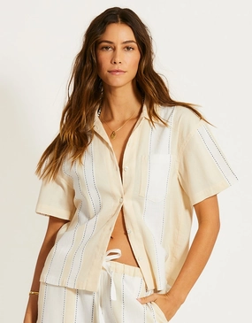lemlem cabana shirt Asymmetrical Cut Non Irritating Seams