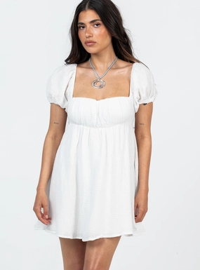 Self Power Let's Dance Mini Dress White Petite