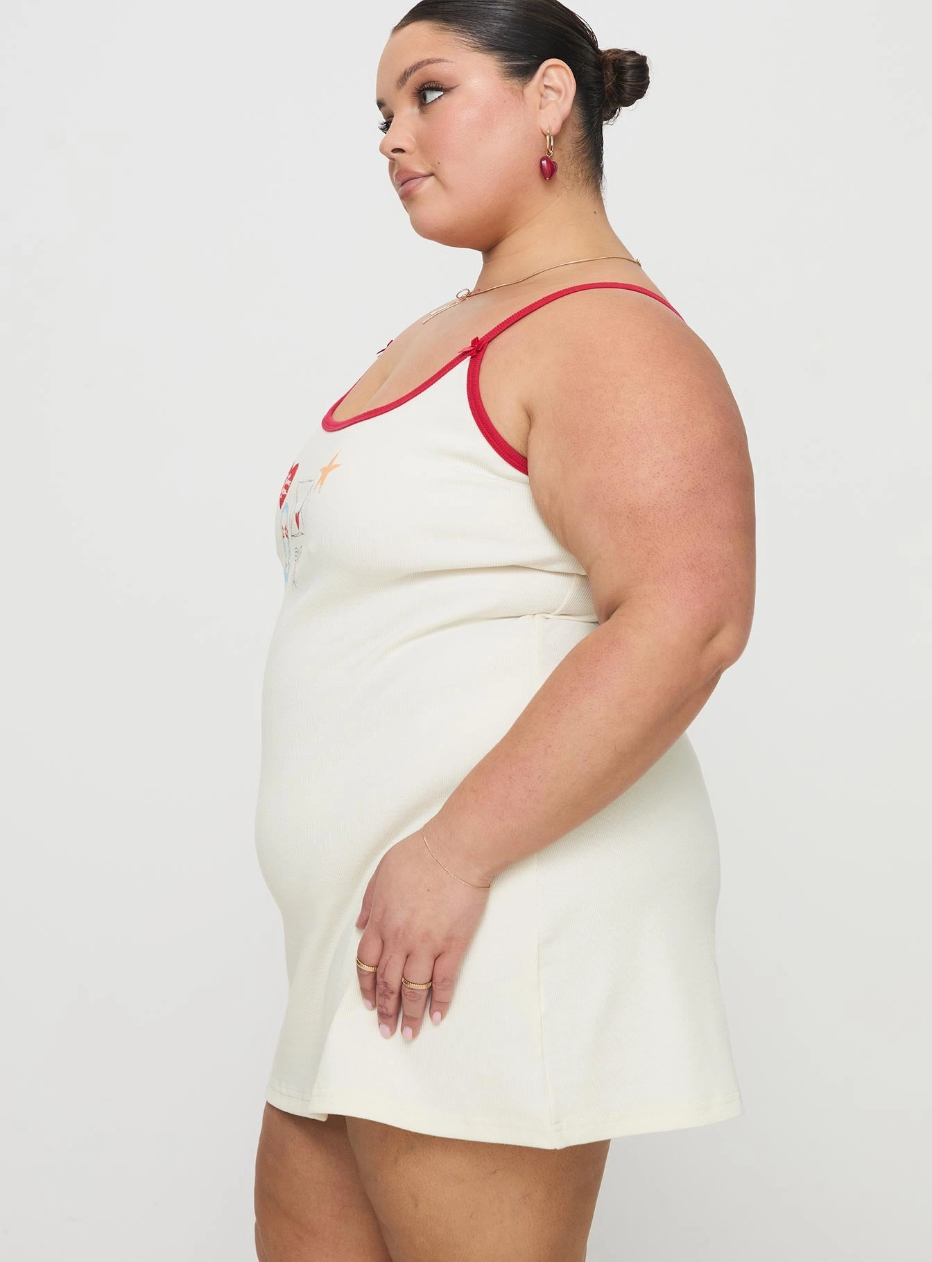 Letters Of Love Rib Sleep Mini Dress Multi Curve Vacation Vibe