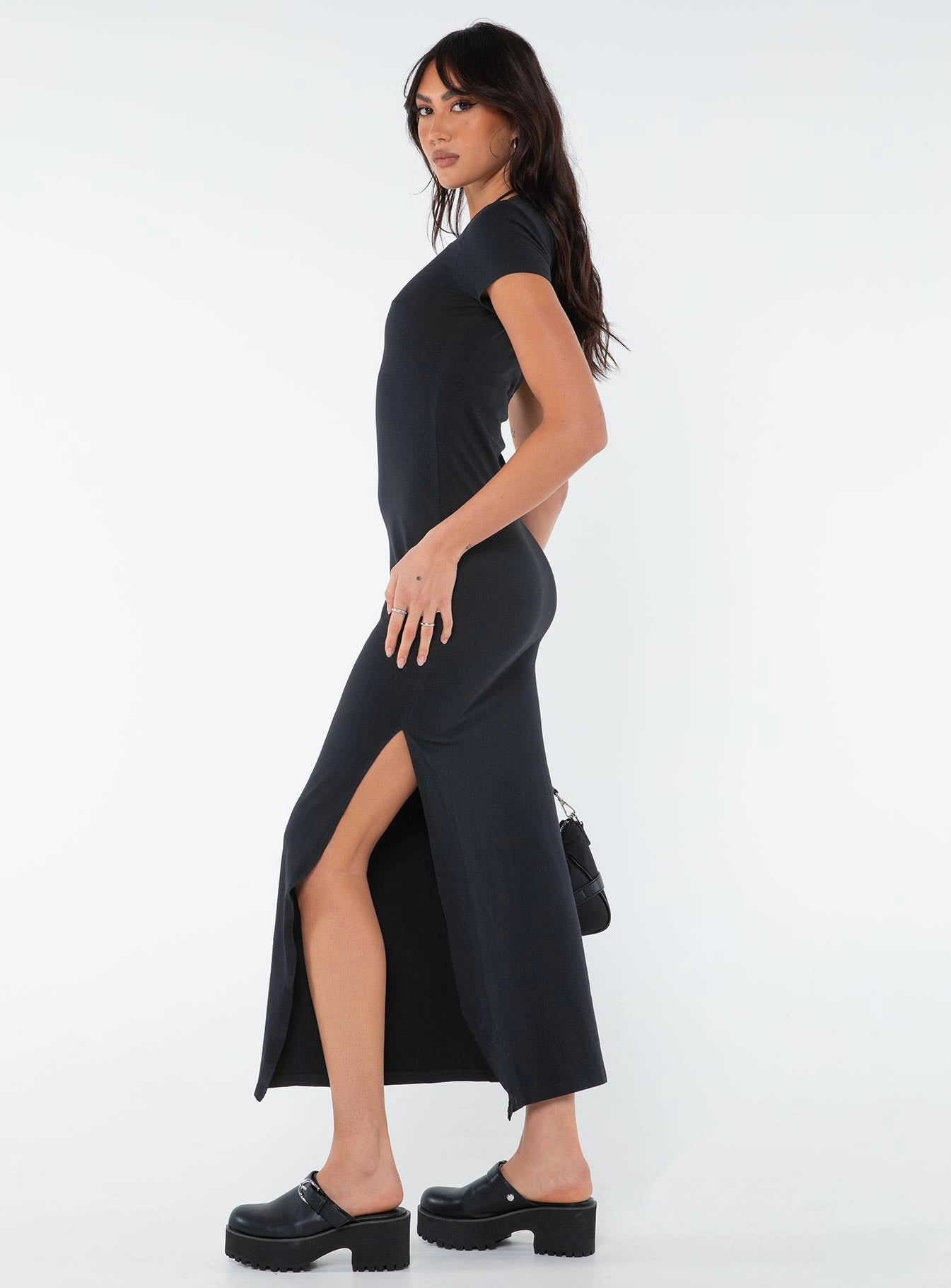 Lex Maxi Dress Black Fashionable event gown Bold Touches