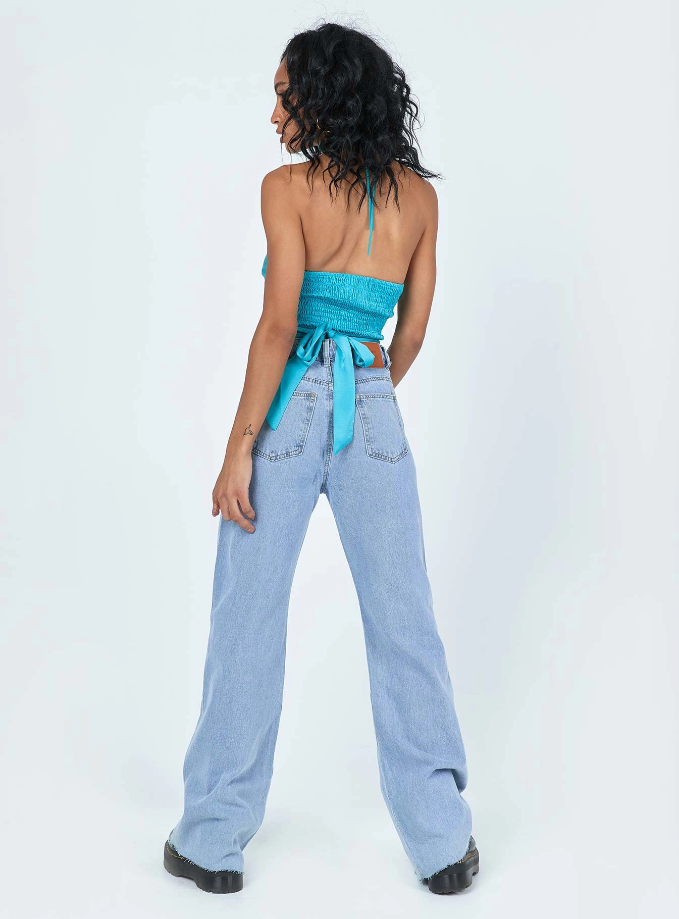 Hallstatt Wide Leg Denim Jeans Light Layers