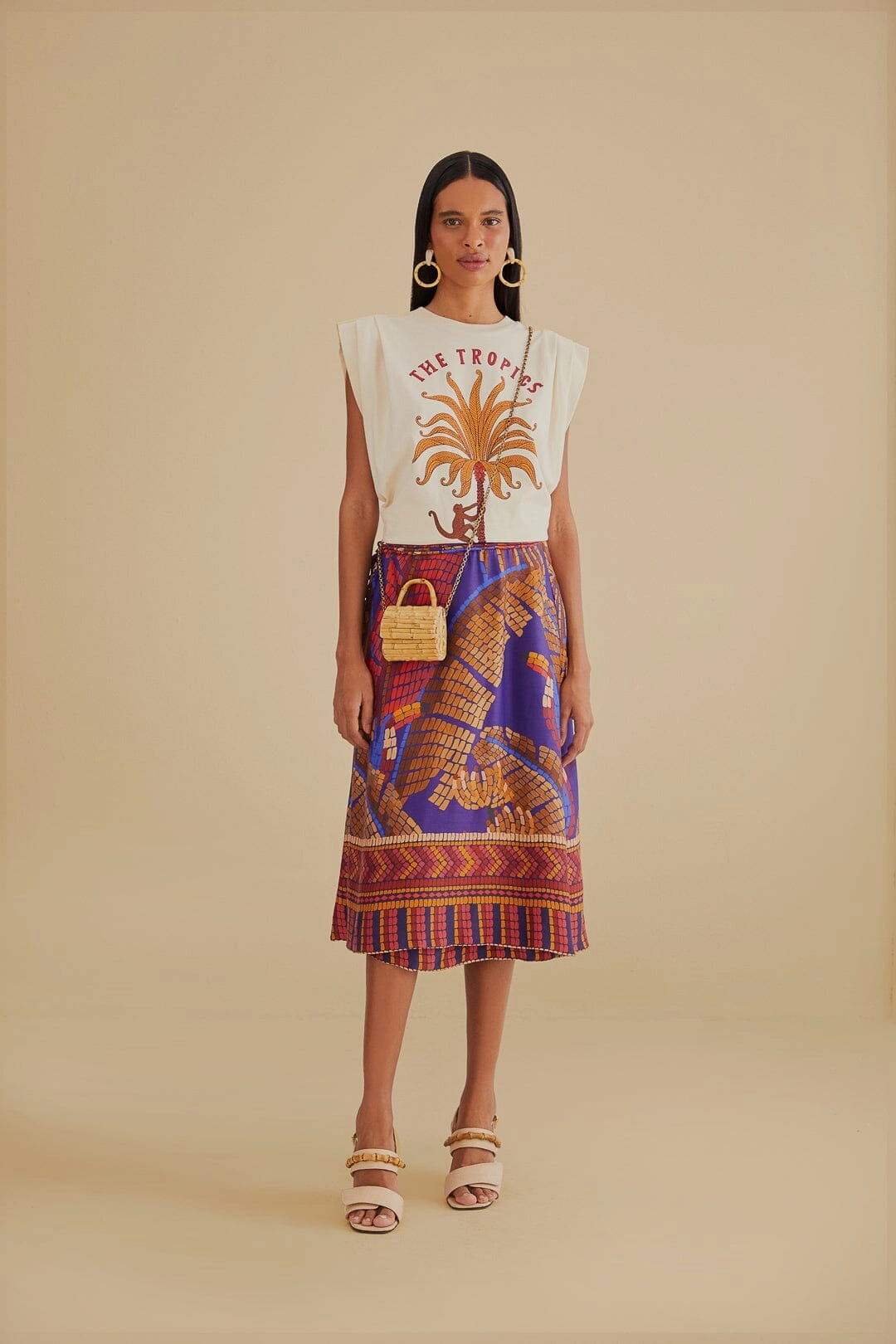 The Tropics Pleat Organic Cotton T-Shirt Active Lifestyle