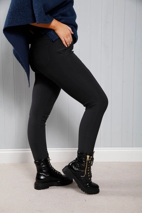 Black Stretch Treggings Light Fit