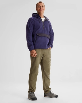 Flexible Design Comfy Style Men's Co-Z High Pile Hooded Pullover  - Dark Horizon