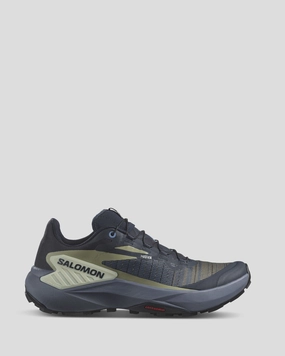 odor - resistant Hook And Loop Women's Salomon Genesis Trail Running Shoes - Carbon/Grisaille/Aloe Wash