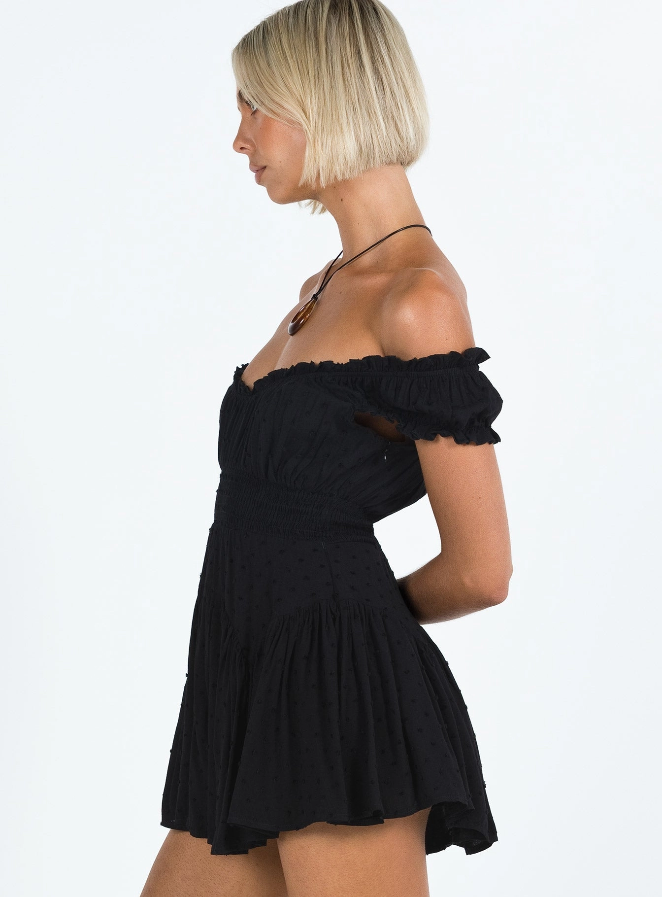 Anastasiya Mini Dress Black Chill Base Body Flow