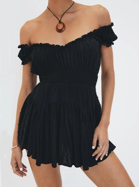 Anastasiya Mini Dress Black Body Fit