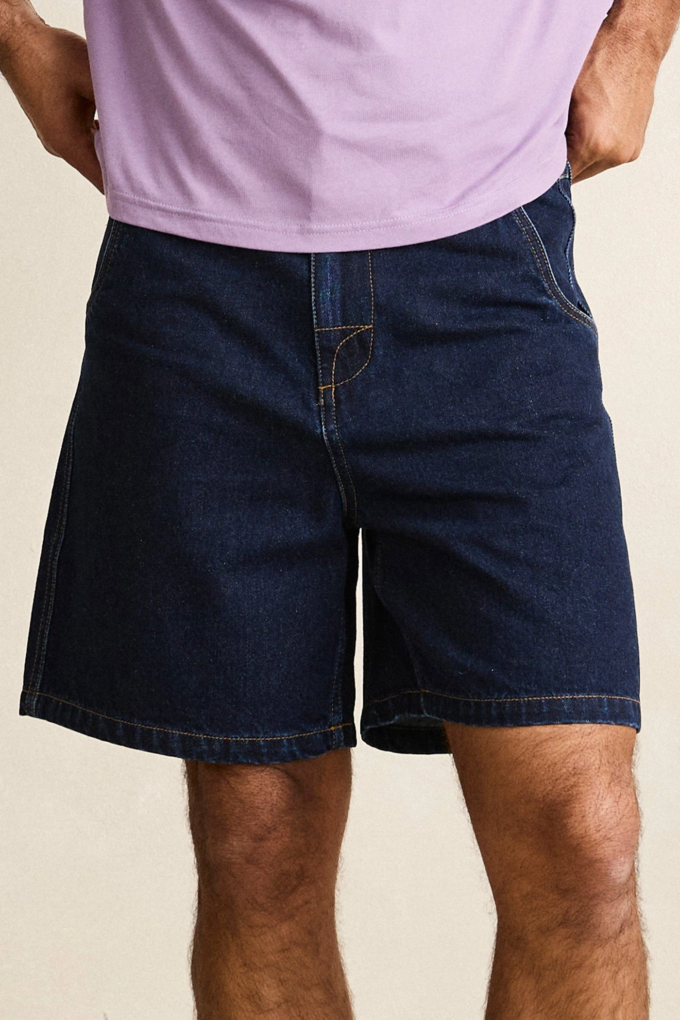 Tennis wear handmade touch Denim Walkshort Indigo