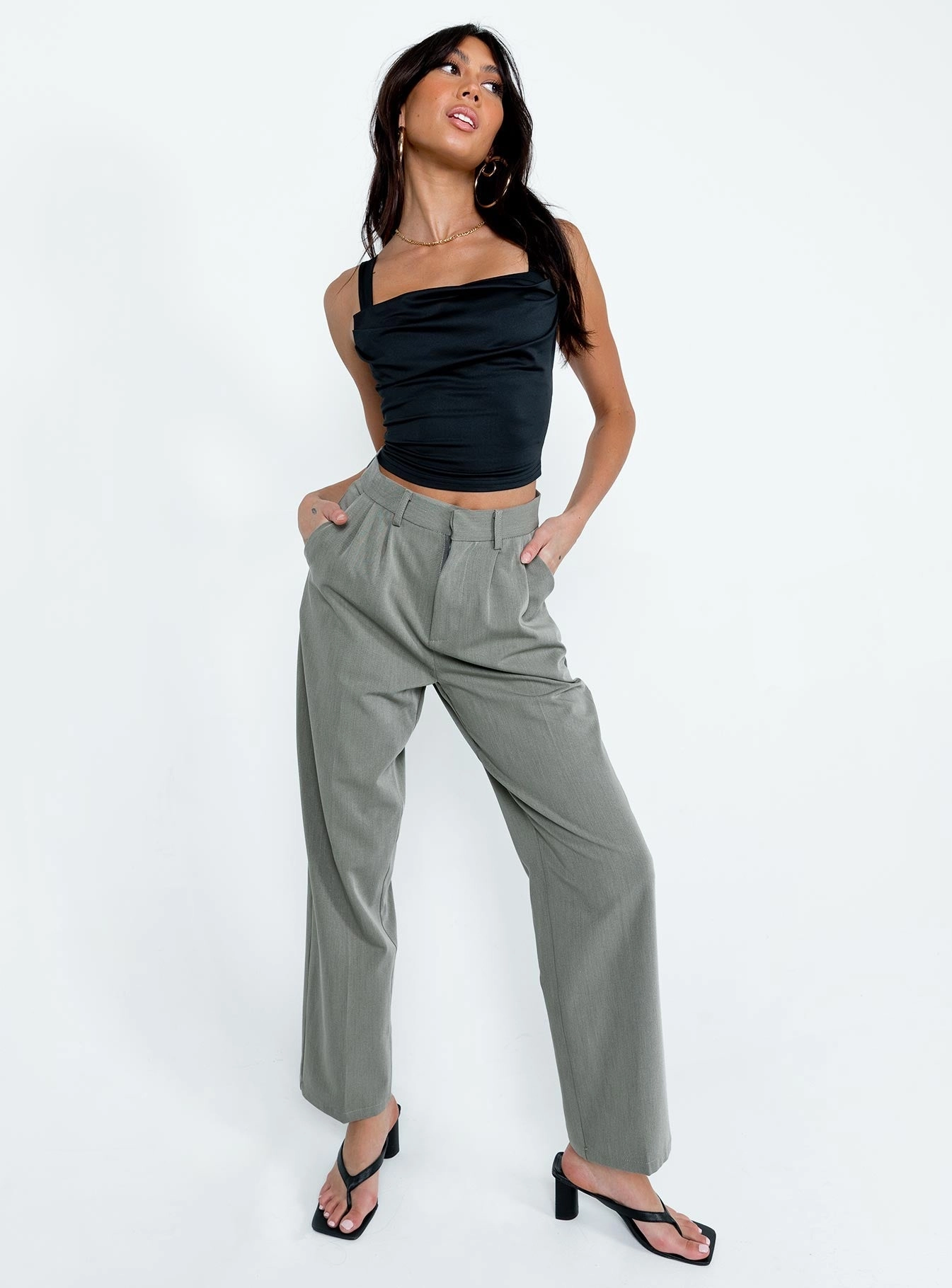 Codi Pants Grey Stretch Comfort