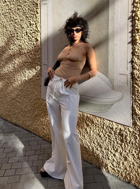Brunie Pants White Tall Length Universal Fit System
