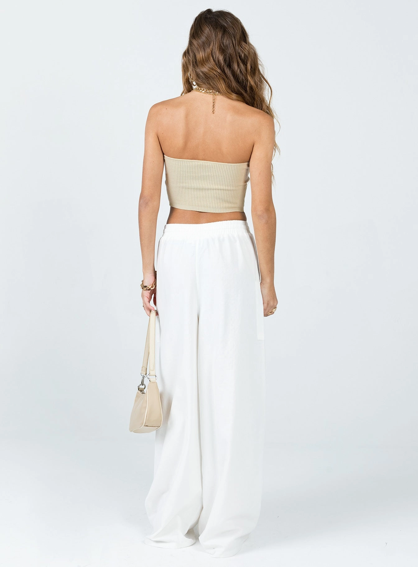 Brunie Pants White Sport Wear Fit Zip-off legs