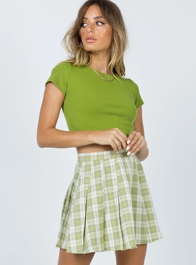 All Season Carrie Mini Skirt Green