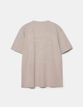 Modern Smart Value for Money 1582 Maha-Paizhi Sashiko S/S T-Shirt Taupe