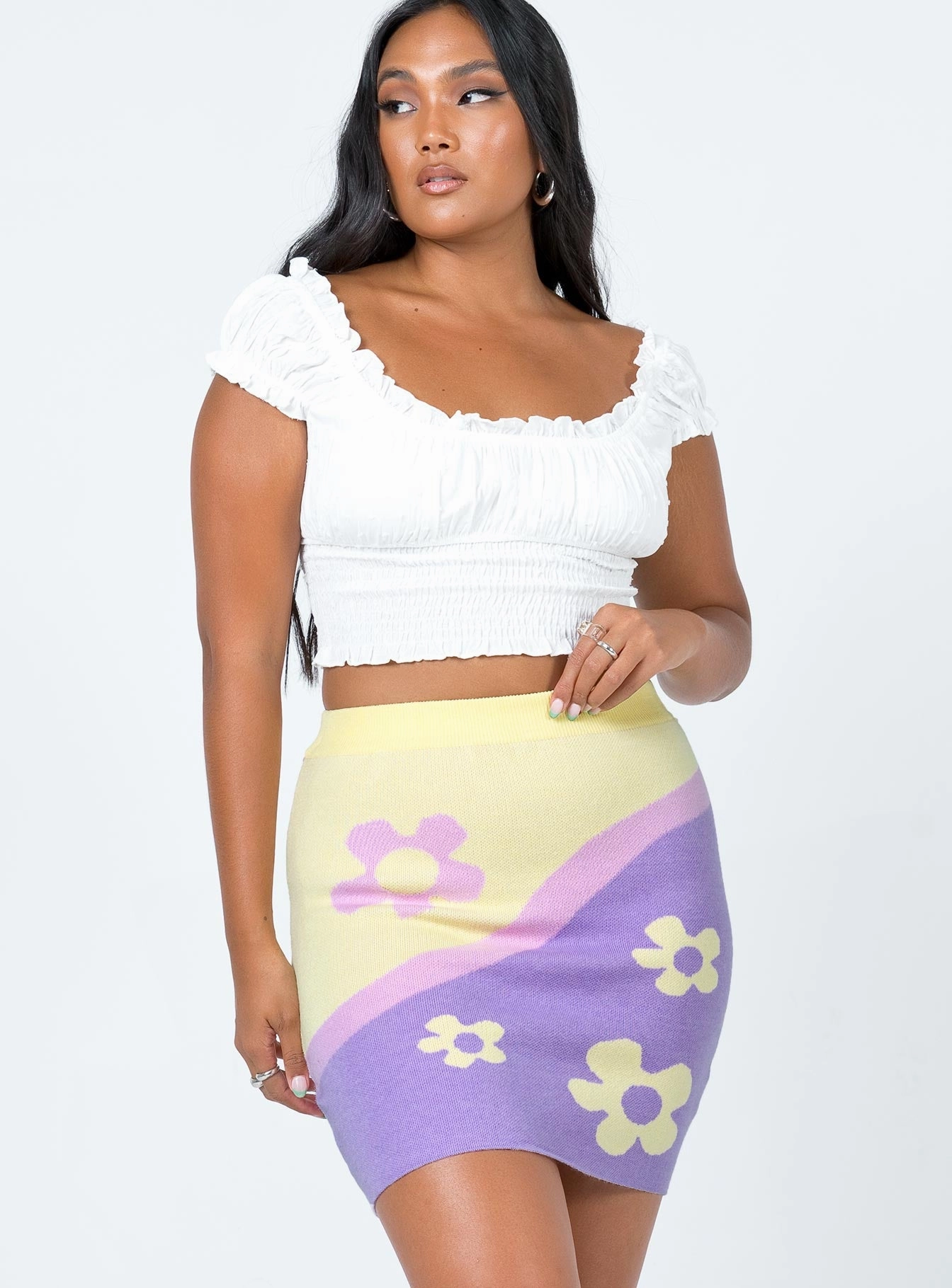 Lucid Dreams Mini Skirt Multi Outfit Combo Stylish Choice