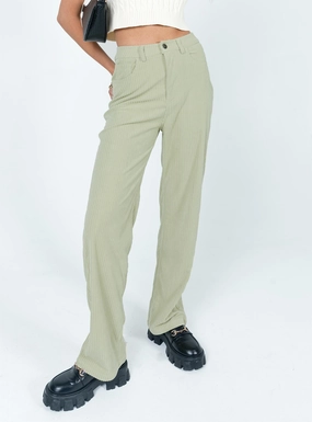 Timeless Comfort Sleek Appearance Lisa-Rosa Pants Green