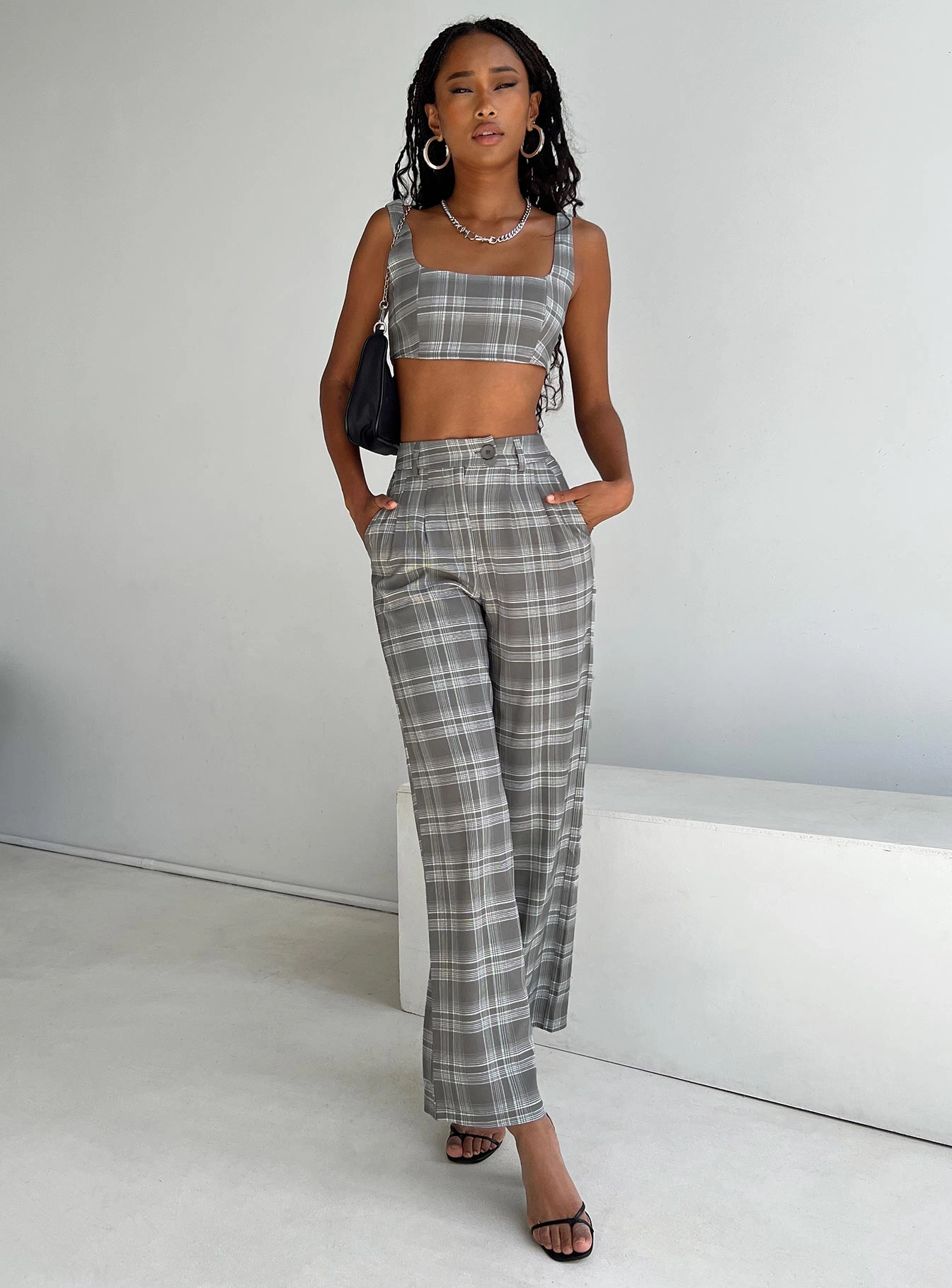 Huxley Set Grey Check Dynamic Fit