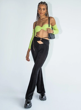 Comfy Flex Loriella Flare Pants Black