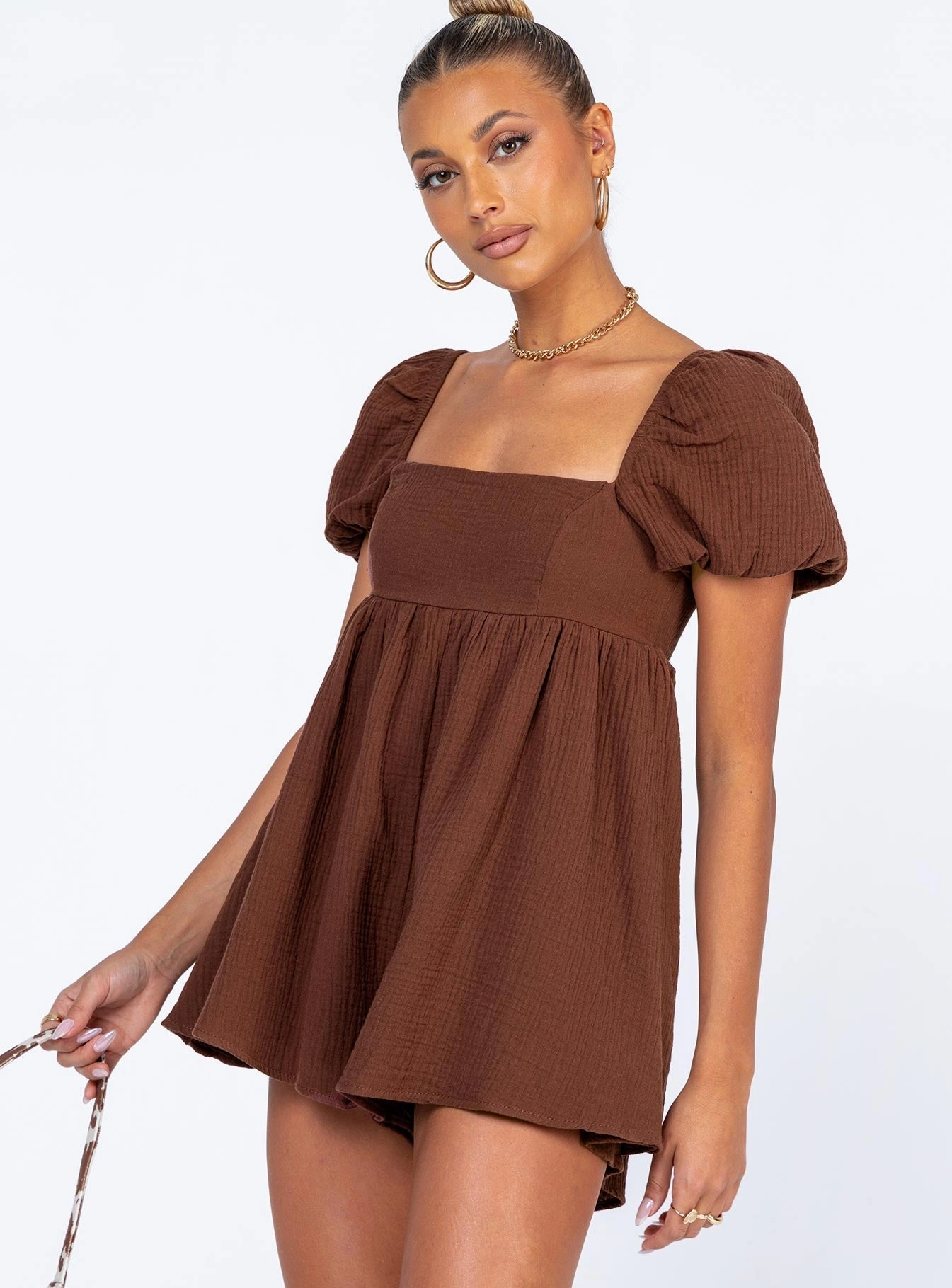 Bohemian-Style Lorna Playsuit Brown