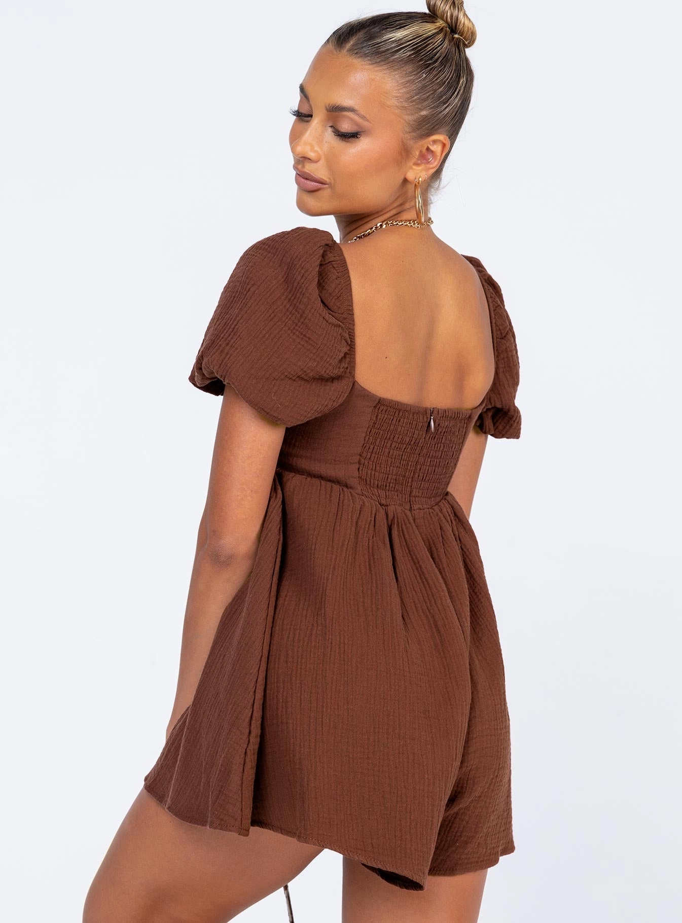 Lorna Playsuit Brown budget-friendly